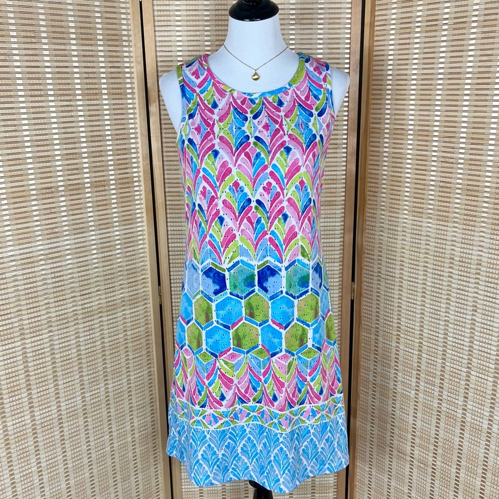 Ronni Nicole Coastal Pink Perforated Dress